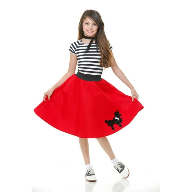 Charades Womens Poodle Skirt Black X-Large